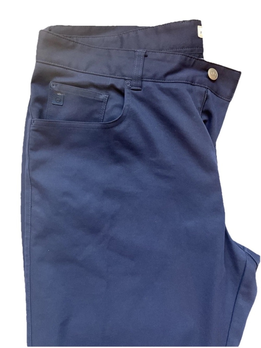 Peter Millar Men's Performance 5-Pocket Pants In Navy Size 36x32 - Picture 6 of 14